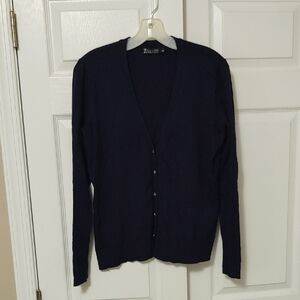 New York & Company Dark Blue Women's Cardigan
